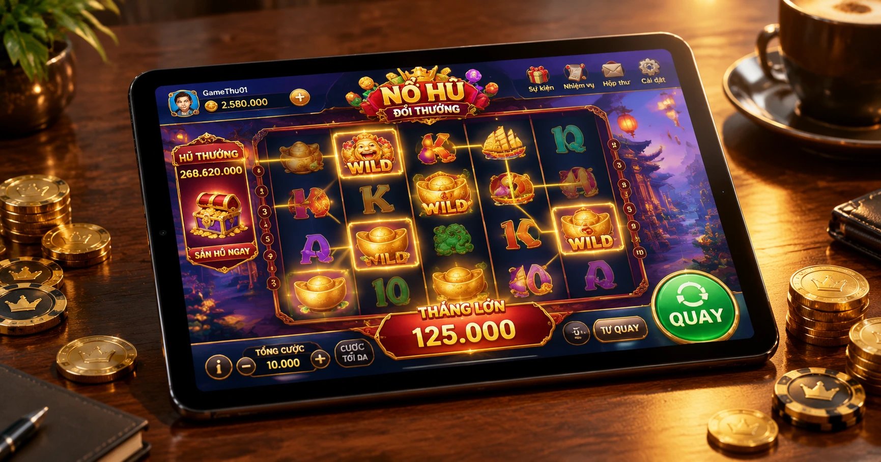 Game nổ hủ đổi thưởng – Trò chơi hấp dẫn thu hút người chơi Việt - image 2 Game nổ hủ đổi thưởng – Trò chơi hấp dẫn thu hút người chơi Việt - image 2